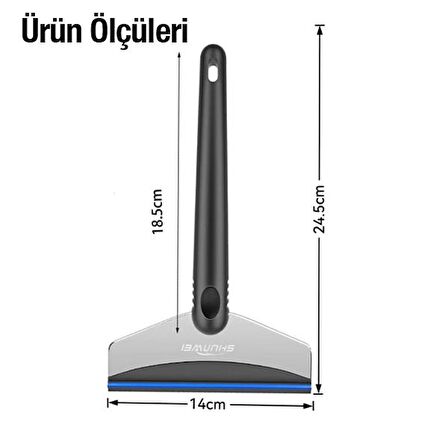 Coofbe 25 CM Araç Buz Kazıyıcı, Kar Temizleyici Küreyici, Araç Cam Temizleme Aparatı, Cam Çekpası