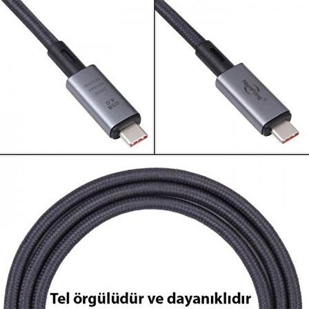 Coofbe 1MT USB 4.0 240W Thunderbolt Type-C to Type-C Şarj, Data ve 8K 60Hz Görüntü Aktarım Kablosu