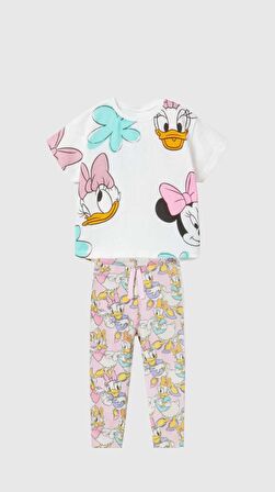 KIZ ÇOCUK KISA KOLLU DUFFY DUCK PAMUK TAKIM