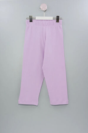Fitilli Cepli Ekru Kız Çocuk Pijama Takımı