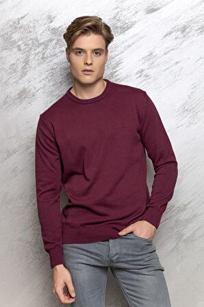 Erkek  3912 MARKOVA TRİKO SIFIR YAKA KAZAK KOYU BO