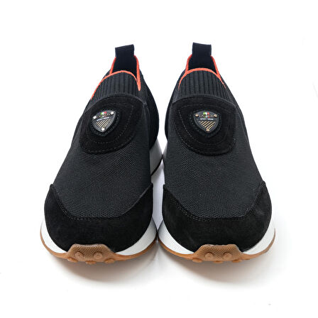 Deriden  Erkek Sneaker ER-35025 DERIDEN Siyah Garni Siyah Süet