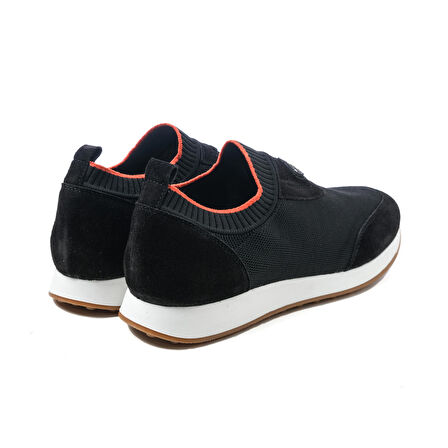 Deriden  Erkek Sneaker ER-35025 DERIDEN Siyah Garni Siyah Süet