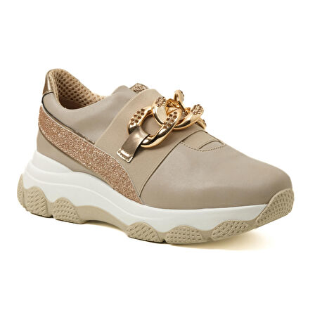 Kadın Dolgu Taban Ayakkabı 9R4660 Comart 4660 MIC NAP BEI  VER PE TO PL Beige