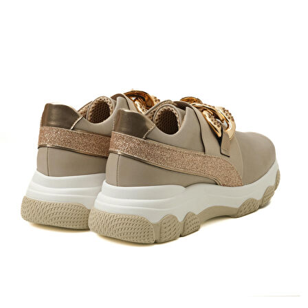 Kadın Dolgu Taban Ayakkabı 9R4660 Comart 4660 MIC NAP BEI  VER PE TO PL Beige