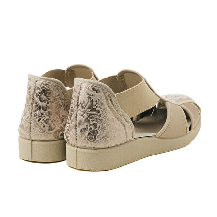 Kadın Sandalet 169 Green Life STRETCH WOMEN'S FOOTWEAR Beige
