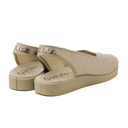 Kadın Sandalet 983 Green Life STRETCH WOMEN'S FOOTWEAR Beige