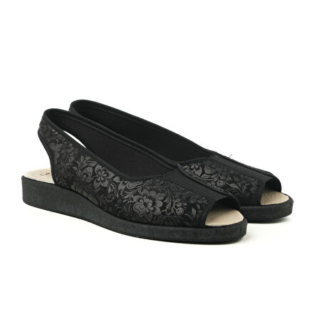 Kadın Sandalet 983 Green Life STRETCH WOMEN'S FOOTWEAR Black