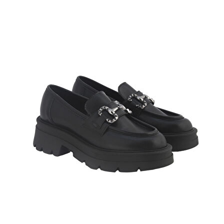 Kadın Oxford ( Klasik) 4M5469 Comart TOM ART 5469 SOFT Pelle Nero