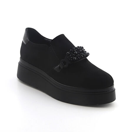 Kadın Oxford ( Klasik) 2C5538 Comart 5538 Camoscio Nero