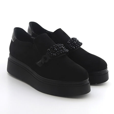 Kadın Oxford ( Klasik) 2C5538 Comart 5538 Camoscio Nero