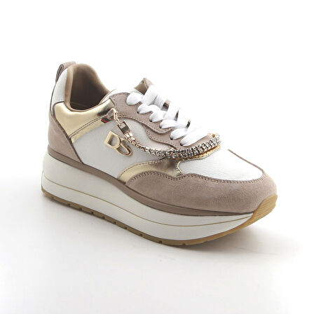 Kadın Sneaker ( Günlük) 9L5534NP Donna Serena 5534 Bianco Beige