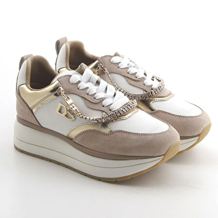Kadın Sneaker ( Günlük) 9L5534NP Donna Serena 5534 Bianco Beige