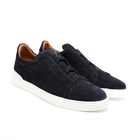 Erkek Sneaker ( Günlük) MO-15100A235-15100 Giuseppe Mengoni Lacivert Süet