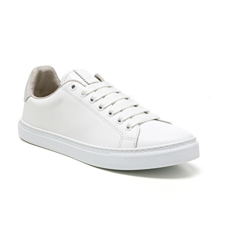 Kadın Sneaker ( Günlük) MAR-25Y-209-02 John May Beyaz-Bej Mel
