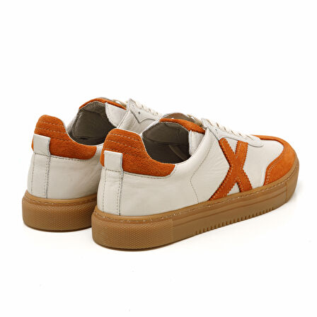 Kadın Sneaker ( Günlük) MAR-25Y-192-3030 John May Orange Süet-Bej Cilt-Orange Süet