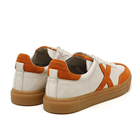 Kadın Sneaker ( Günlük) MAR-25Y-192-3030 John May Orange Süet-Bej Cilt-Orange Süet