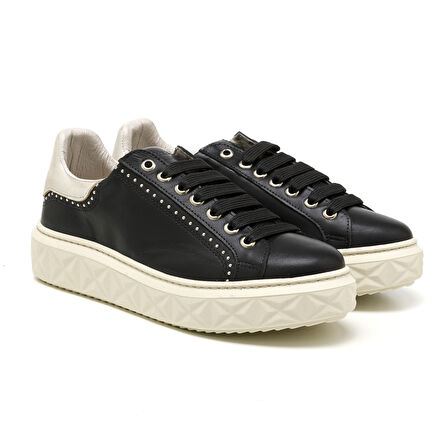 Kadın Sneaker ( Günlük) MAR-25Y-209-8888 John May Siyah-Metalik Altın