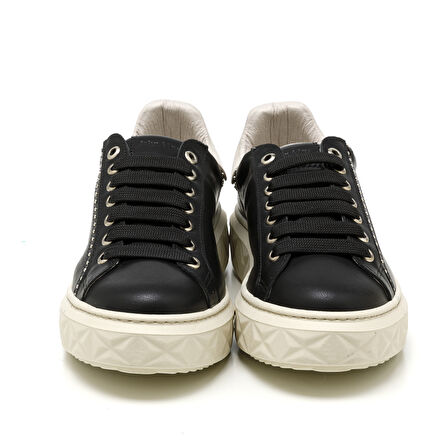 Kadın Sneaker ( Günlük) MAR-25Y-209-8888 John May Siyah-Metalik Altın