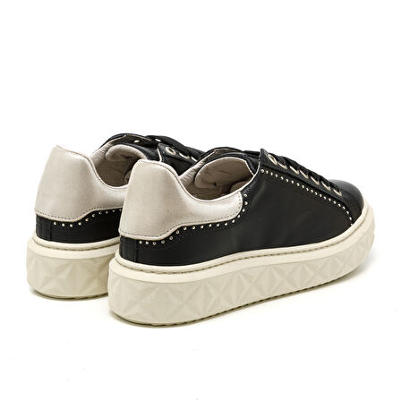 Kadın Sneaker ( Günlük) MAR-25Y-209-8888 John May Siyah-Metalik Altın
