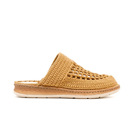 Kadın Terlik BBS_JMY John May Knitwear Slippers Camel