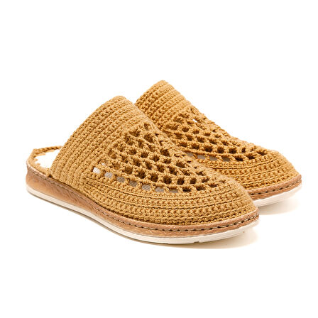 Kadın Terlik BBS_JMY John May Knitwear Slippers Camel