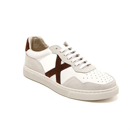 Kadın Sneaker ( Günlük) RC-25Y-006-M44 John May Beyaz Cilt-Bordo Süet