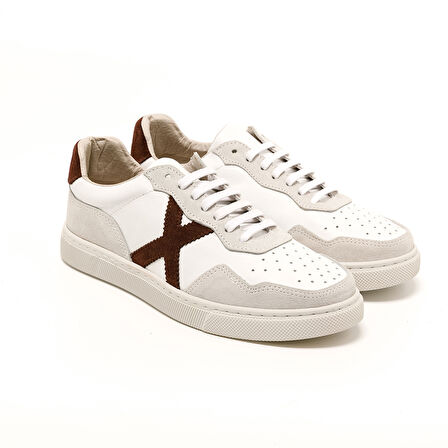 Kadın Sneaker ( Günlük) RC-25Y-006-M44 John May Beyaz Cilt-Bordo Süet