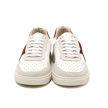 Kadın Sneaker ( Günlük) RC-25Y-006-M44 John May Beyaz Cilt-Bordo Süet