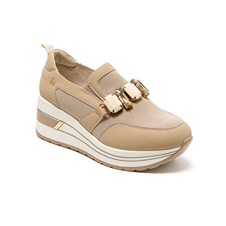 Kadın Sneaker ( Günlük) 2L5548DM Donna Serena TOMAIA 5548DM Beige Platino