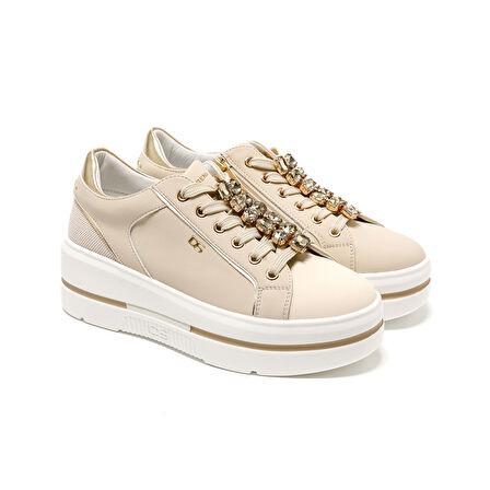 Kadın Sneaker ( Günlük) 185550DM Donna Serena TOMAIA 5550DM Beige Platino
