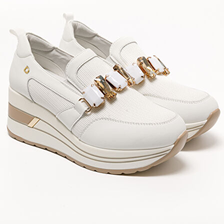 Kadın Sneaker ( Günlük) 2L5548DM Donna Serena TOMAIA 5548DM Bianco Platino