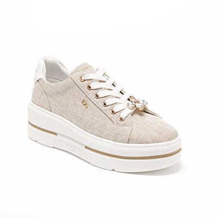 Kadın Sneaker ( Günlük) 185551DS Donna Serena TOMAIA 5551DS Beige Platino