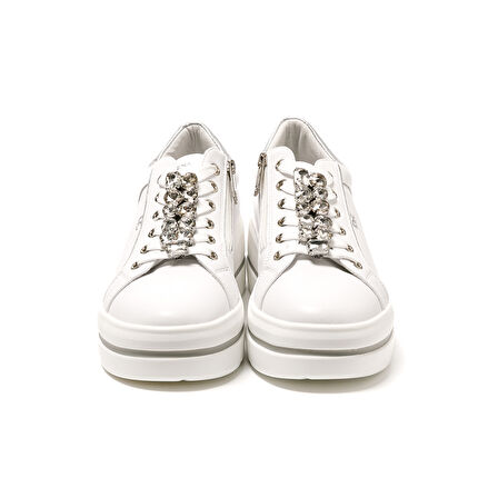 Kadın Sneaker ( Günlük) 185550DM Donna Serena TOMAIA 5550DM Bianco Argento