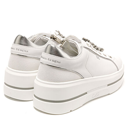 Kadın Sneaker ( Günlük) 185550DM Donna Serena TOMAIA 5550DM Bianco Argento