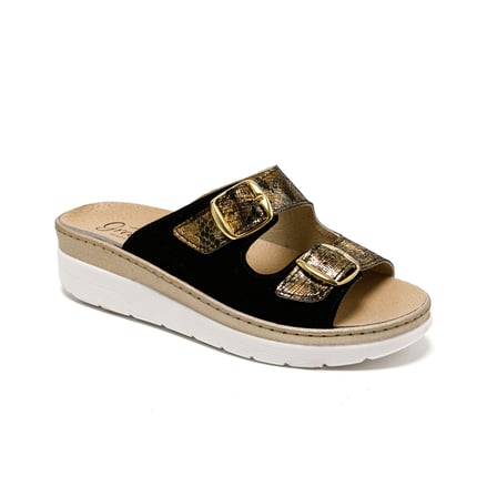 Kadın Sandalet 5619 Green Life STRETCH WOMEN'S FOOTWEAR Black