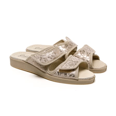 Kadın Sandalet 5688 Green Life STRETCH WOMEN'S FOOTWEAR Beige