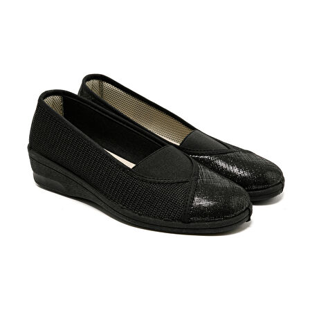 Kadın Sandalet 7337 Green Life STRETCH WOMEN'S FOOTWEAR Black