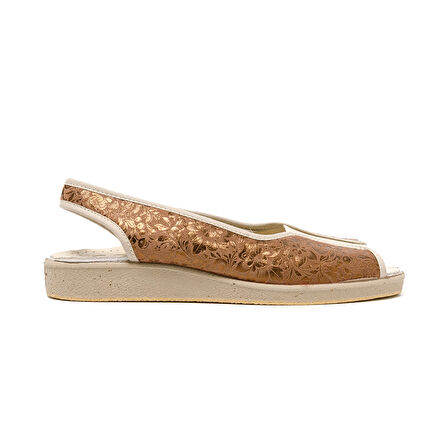 Kadın Sandalet 983 Green Life STRETCH WOMEN'S FOOTWEAR Brown