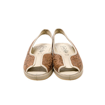 Kadın Sandalet 983 Green Life STRETCH WOMEN'S FOOTWEAR Brown