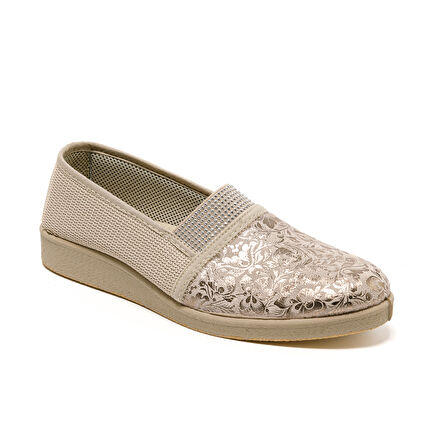 Kadın Sandalet 7827 Green Life STRETCH WOMEN'S FOOTWEAR Beige