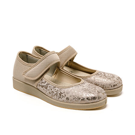 Kadın Sandalet 985 Green Life STRETCH WOMEN'S FOOTWEAR Beige