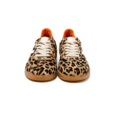 Kadın Sneaker ( Günlük) RC-25Y-088-M-VADE John May Leopar-Bej Cilt