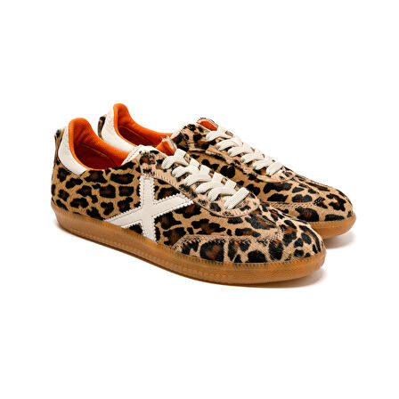 Kadın Sneaker ( Günlük) RC-25Y-088-M-VADE John May Leopar-Bej Cilt