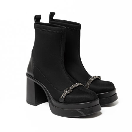 Kadın Bot GTN-20596 John May Siyah Strec