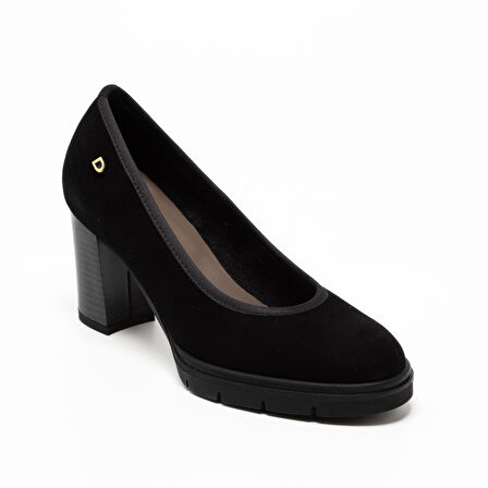 Kadın Oxford ( Klasik) 483700DP Donna Serena 3700DP CAMOSCIO PELLE Nero