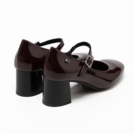 Kadın Oxford ( Klasik) 235743DS Donna Serena 5743DS SLIDE Naplack Bordeaux