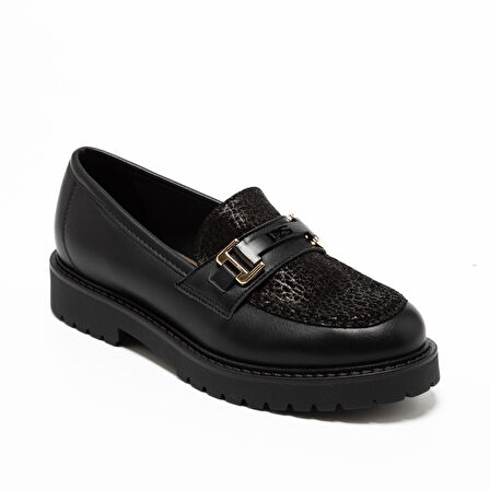 Kadın Oxford ( Klasik) 745782DM Donna Serena 5782DM NAP STR NERO/ME PE NERO