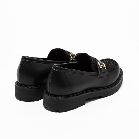 Kadın Oxford ( Klasik) 745782DM Donna Serena 5782DM NAP STR NERO/ME PE NERO