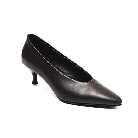 Kadın Topuklu/ Stiletto MAR-25K-242-ANNY John May Koyu Kahve